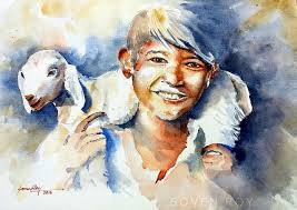 Pick Famous Watercolor Painting from Indian Art Ideas!