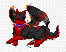 Mythical demon wolf coloring pages. Demon Wolf With Black And Red Wolf With Wings Free Transparent Png Clipart Images Download