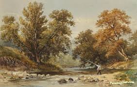 Check out our fly fishing artwork selection for the very best in unique or custom, handmade pieces from our prints shops. Fly Fishing In A Mountainous Landscape Artwork By Henry Andrew Harper Oil Painting Art Prints On Canvas For Sale Paintingstar Com Art Online Store