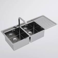 3d alpes inox kitchen sink cgtrader