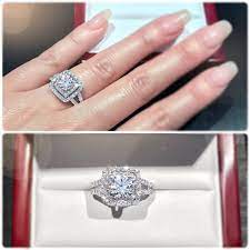 Double Halo With Twin Pave Set Diamond Band R01 10459 W0054 Pictured With 1 02ct Diamond Il Round Halo Engagement Rings Diamond Bands Shop Engagement Rings