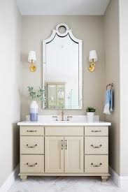Maybe you would like to learn more about one of these? Cream Bath Vanity With Keyhole Mirror Transitional Bathroom