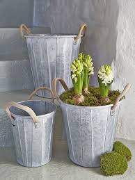Zinc Planter Set Zinc Planters Planters Outdoor Living Decor