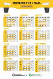 Para carros particulares el pico y placa en bogotá va desde las 6:00 de la mañana hasta las 8.30 a.m. Pico Y Placa En Barranquilla Calendario Colombia
