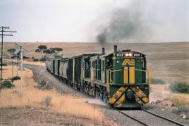 833 834 At Copeville On Now Closed Waikerie Line 1988 Railway Sar Train