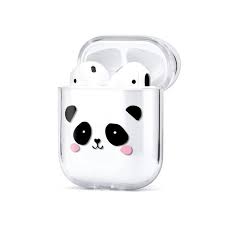 Cute Panda Airpods Case Hard Shell Case Protective Airpods Etsy In 2020 Airpod Case Earbuds Case Plastic Case