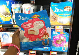 Cheesecake flavored frozen dairy dessert with other natural flavors topped with strawberry sauce and graham crunch covered with cream cheese flavored coating . Walmart Blue Bunny Ice Cream Bunny Snacks Only 1 98 Reg 3 48 Print Now Free Stuff Finder