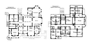 Main And Upper Floor Plans Gelbensande The Summer Cottage Of Grand Dukes Of Mecklenburg Schwerin Castle Plans Architectural Floor Plans Floor Plans