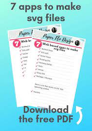 You Don T Need Adobe Illustrator Or Photoshop Get These 7 Web Based Apps To Make Svg Files Instead Paper Cricut Tutorials App Silhouette Cameo Projects Vinyl