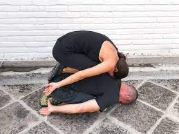 So in this pose, even though you're doing the opposite move, your hearts are still connected. Couples Yoga Poses 23 Easy Medium Hard Yoga Poses For Two People