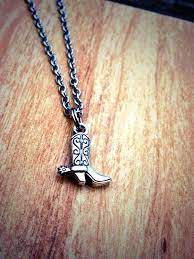 Cowboy Boot Necklace Cowgirl Accessories Girl Cowboy Boots Western Necklaces