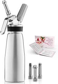 Check spelling or type a new query. Professional Whipped Cream Dispenser Highly Durable Aluminum Cream Whipper 3 Various Stainless Culinary Decora In 2021 Whipped Cream Canister Whipped Cream Homemade