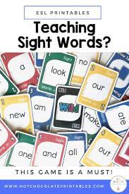 Sight Word Card Games For Esl Students Sight Word Cards Card Games For Kids Card Games