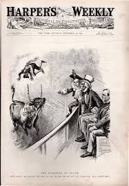 ENGRAVING: 'The Rashness of Youth'.engraving from Harper's Weekly 9/26/1896  by Bryan, William Jennings) Harper's Weekly: Very Good No Binding (1896)  1st