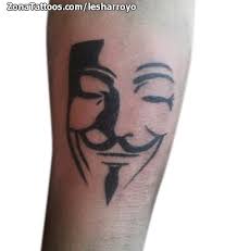 V for vendetta and anonymous mask henna tattoo. Tattoo Of V For Vendetta Masks
