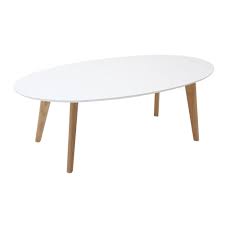 Mdf et chrome*dimensions (pliée) : Miliboo Table Basse Scandinave Blanche L120 Cm Ekka Tables D Appoint Rue Du Commerce