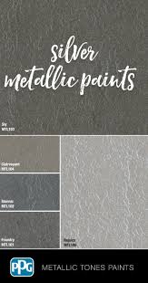 Metallic Tones Interior In 2019 Silver Paint Walls