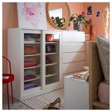 Syvde Cabinet With Glass Doors White Ikea Glass Cabinet Doors Ikea Malm