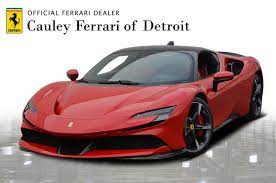 The car shares its name with the sf90 formula one car with sf90 standing for the 90th anniversary of the scuderia ferrari racing team and stradale meaning made for the road. Used 2021 Ferrari Sf90 Stradale For Sale 774 900 Cauley Ferrari Stock 261284
