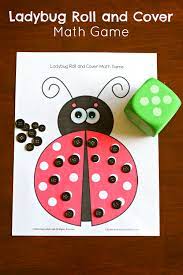 Preschoolers love hands on math activities and need many opportunities to try out and practice new skills. Ladybug Roll And Cover Math Game Teaches Preschoolers Counting And Addition