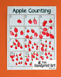 Or simply print one list per child and get to work! Free Printable Fingerprint Apple Counting Activity For Fall