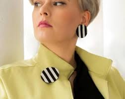 Karin Pedersen for Jemax Danish Silver White Enamel Foliate Pin Brooch ~  Denmark Mod Guilloche ~ Scandinavian Minimalist Dsgn