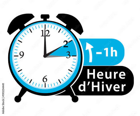 Image vectorielle Stock Changement d'heure ! Icône de passage à l'heure d'hiver. Réveil. | Adobe Stock