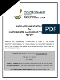 Get the best from your myukzn account. Mosotetsi Pty Ltd Fbar March 2017 Compressed Pdf Mining Natural Environment