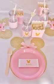 Hostess With The Mostess Pink And Gold Minnie Table Minnie Birthday Party Minnie Mouse Party Minnie Party