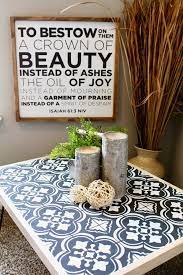 Get your drill and saw and build this coffee table in a single weekend. Diy Hairpin Coffee Table With Stenciled Tile Handmade Haven