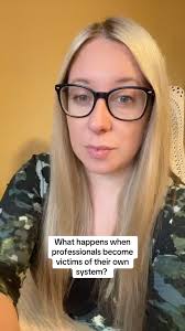 We need to talk about this. What happens when professionals are harmed by  their own systems? Nurses being gaslit about their health. Police not  reporting abuse. Therapists being forcibly medicated. ...
