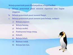 Jenis penerimaan & pengeluaran negara. F Jenis Jenis Pengeluaran Pemerintah Pusat Dan Daerah Ppt Download