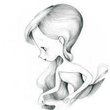 La Dame Blanche Les Arts Dessin Petite Fille Illustration