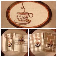 Pin By Deb Moroni On Embroidery Projects Coffee Theme Kitchen Kitchen Themes Mug Rug