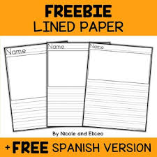 Paper for writing letters on. Free Primary Lined Writing Paper By Nicole And Eliceo Tpt