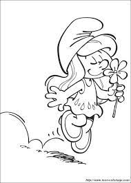 coloriage de schtroumpfs dessin schtroumpfette amoureuse a colorier anime schtroumpf pages imprimables gratuites pour les nombres