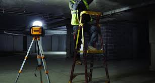 Dewalt Dcl074 Cordless Led Area Light On Optional Tripod Dewalt Cordless Dewalt Tools