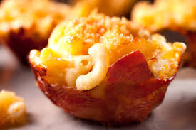 Prosciutto Wrapped Macaroni And Cheese Cups Recipe Recipe Toaster Oven Recipes Mac And Cheese Bites Mac And Cheese Cups