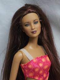 Ooak Repaint Lea Barbie Doll Tan Skin Shining Red Brown Hair Grey Blue Eyes Ebay Red Brown Hair Tan Skin Grey Blue Eyes
