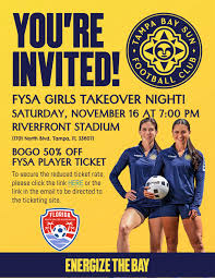 FYSA Girls Takeover Night with the Tampa Sun FC - Florida Youth Soccer  Association