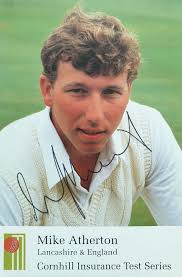 Mike Atherton Postcard SIGNED