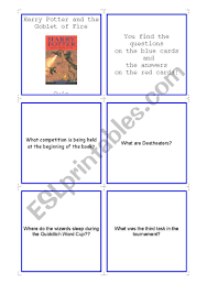 We hope that your kid would be able to know many fun kid movie trivia questions and answers here. English Worksheets Harry Potter And The Goblet Of Fire Quiz