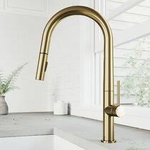 Kitchen faucet finishes | gold, bronze, stainless steel, chrome & more. Gold Kitchen Faucets Wayfair