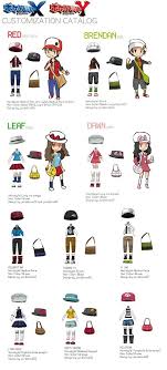 Pokemon Xy Character Customization Catalog Pokemon Xy Characters Pokemon Pokemon Clothes