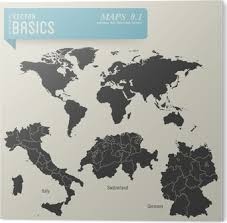 Le pays est enserré entre la france à l'ouest et au nord, l'allemagne au nord, l'autriche et le. Papier Peint Carte Du Monde Et Des Cartes Detaillees De L Allemagne La Suisse Et L Italie Pixers Nous Vivons Pour Changer
