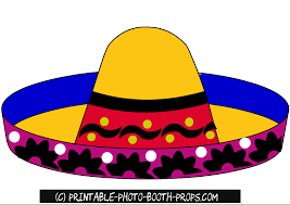 Colorful Mexican Hat Photo Booth Prop Photo Booth Props Free Printables Photo Booth Props Photo Booth Props Free