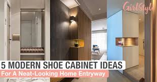 For a great visual effect, we in this article we will give you 25 ideas for shoe cabinets that are designed to protect your shoes and add style to your home. Shoe Cabinet Ideas 5 Modern Styles For A Neat Looking Entryway Girlstyle Singapore