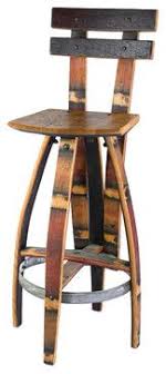 Eclectic Bar Stools And Counter Stools Jpg 550 734 Wine Barrel Furniture Wine Barrel Chairs Barrel Furniture Plans