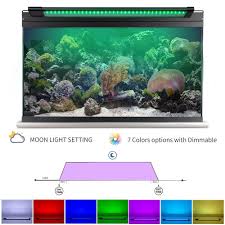 30 45cm Full Spectrum Aquarium Light With Aluminum Alloy Shell Extendable Brackets External Controller For Freshwater Fish Tank Lightings Aliexpress
