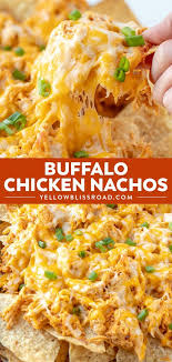 Easy Buffalo Chicken Nachos Recipes Yellowblissroad Com Recipe Appetizer Recipes Buffalo Chicken Nachos Recipe Chicken Nachos Recipe